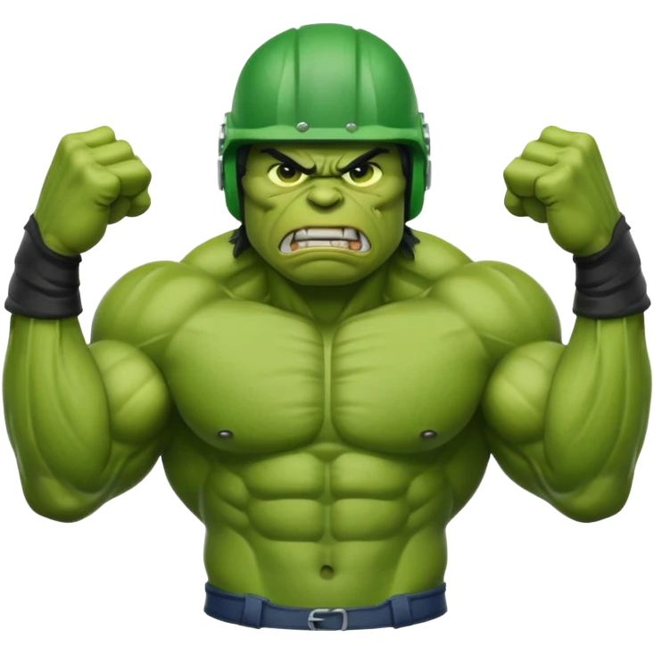 hulk de capacete emoji