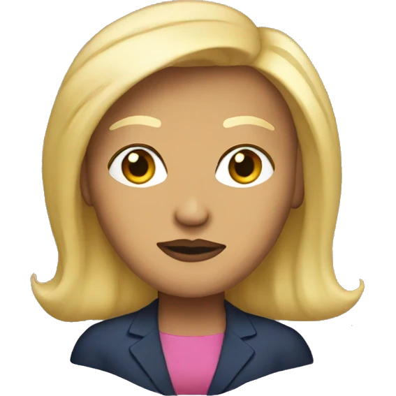 Donald trump as a woman emoji