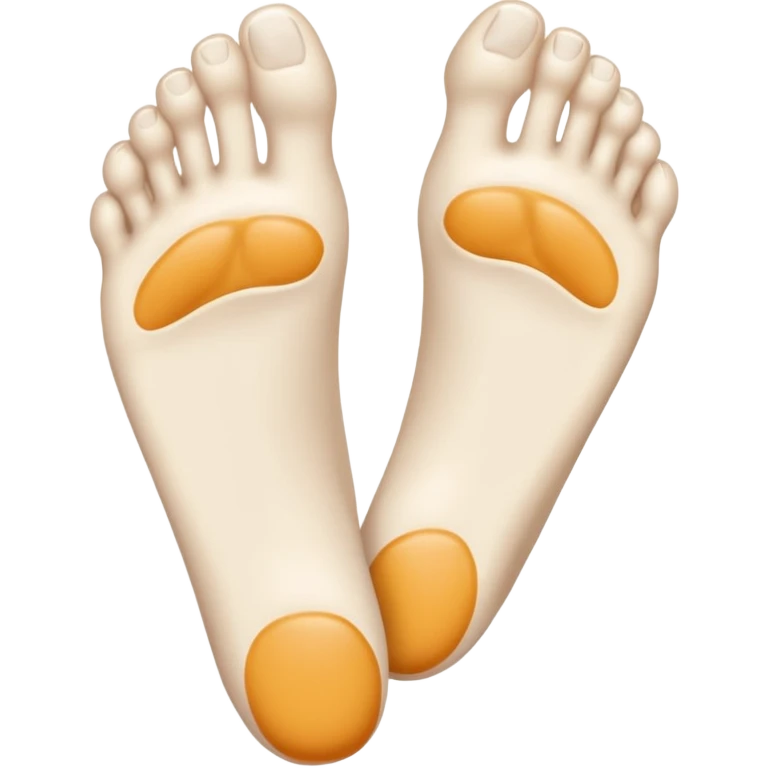 pale white foot emoji