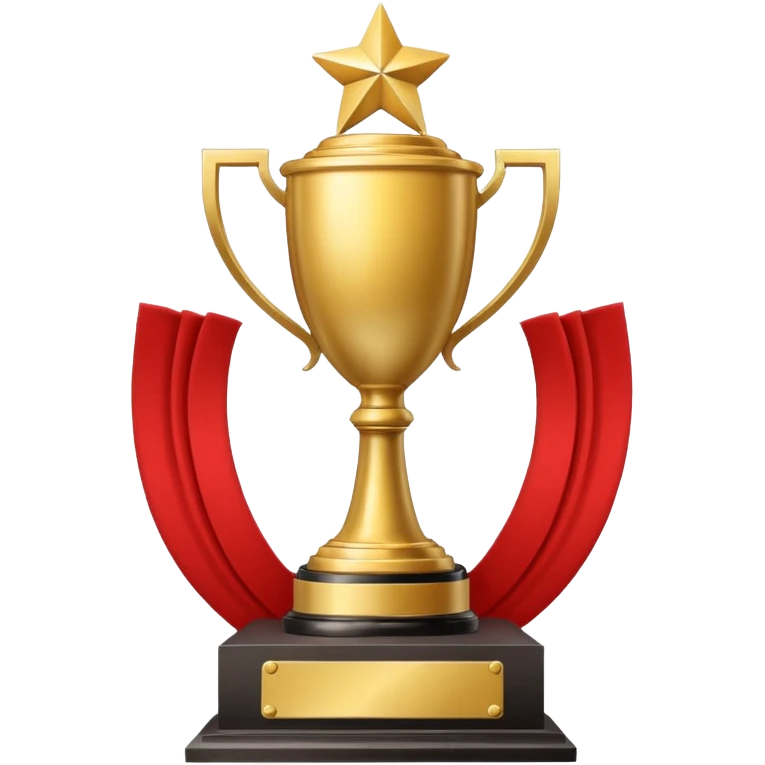 A trophy for Monaco champions emoji