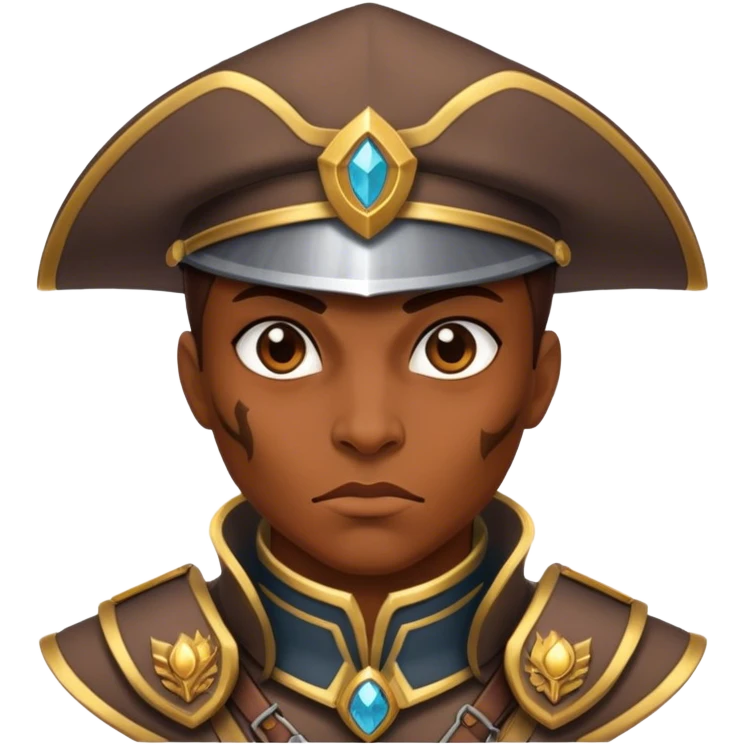 A mutant warden emoji