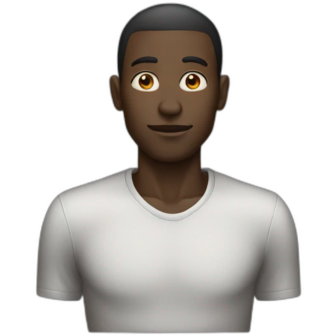 very very skinny black man emoji
