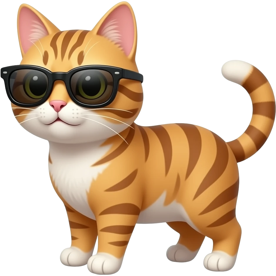 Cat wearing sunglasses emoji