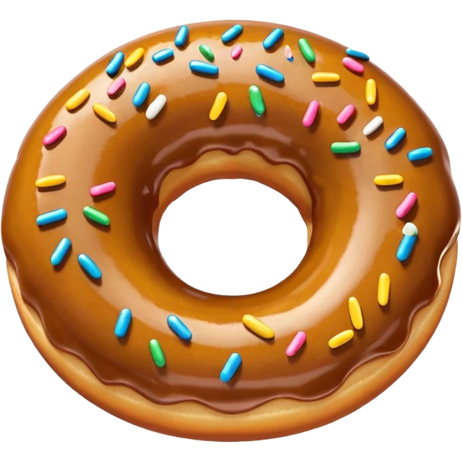 A smiling doughnut emoji