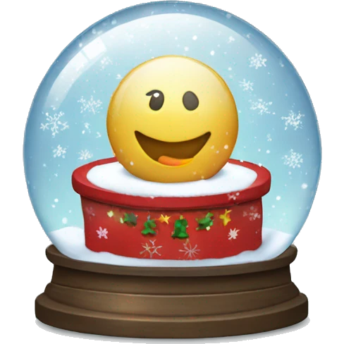 Christmas snowglobe emoji