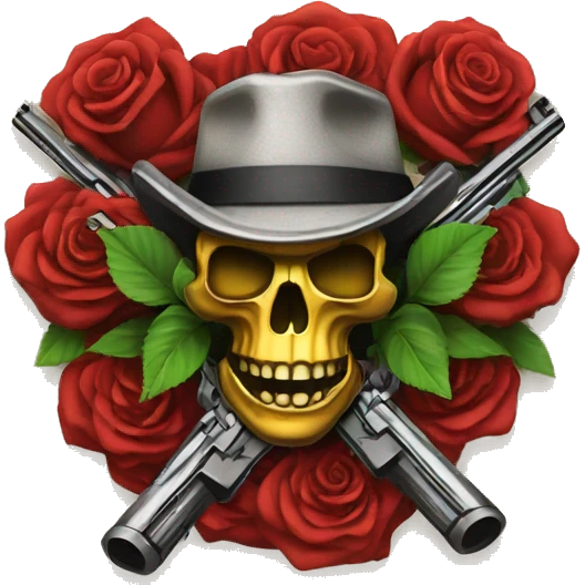 Logo of guns and roses emoji