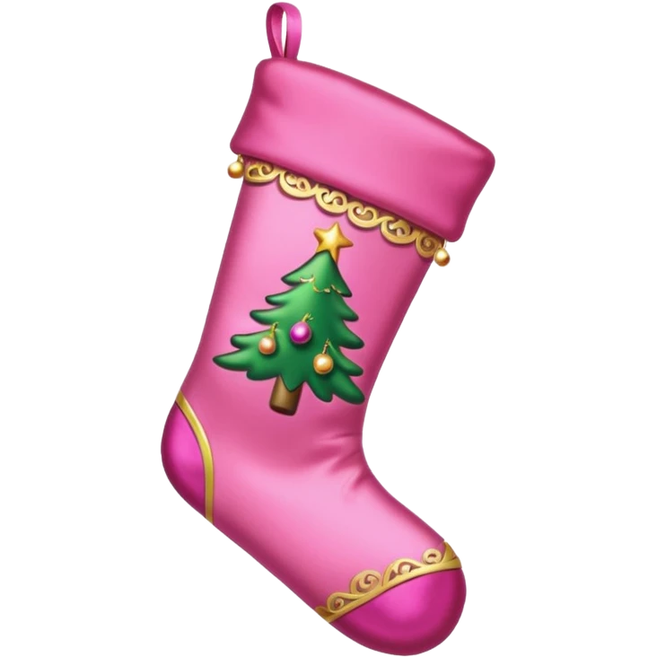 Pink cosmetic Christmas emoji