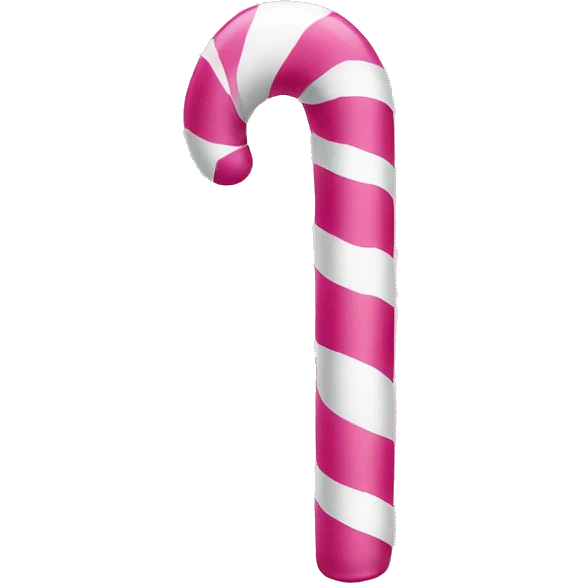 Pink candy cane emoji