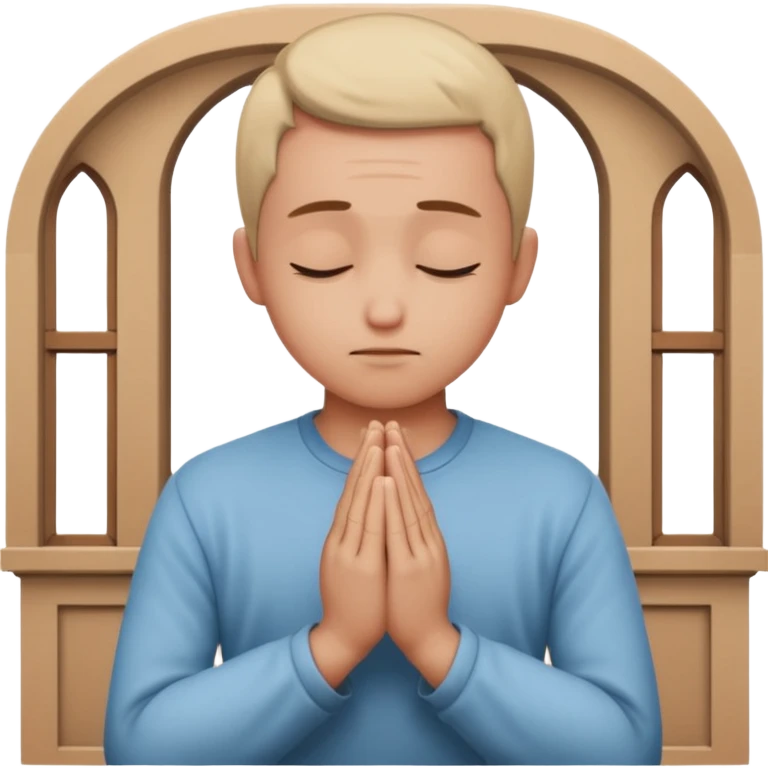 pray to the lord in the peace of our home emoji