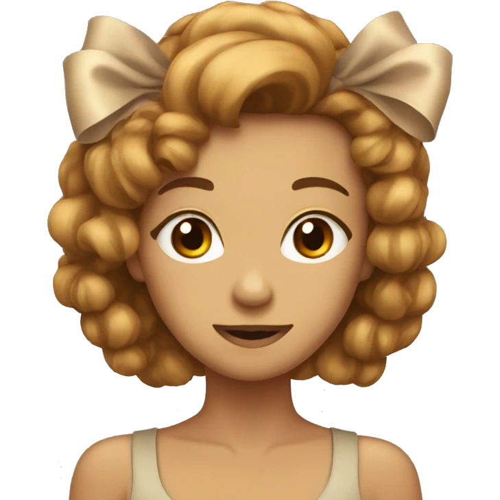 Light brown bow emoji