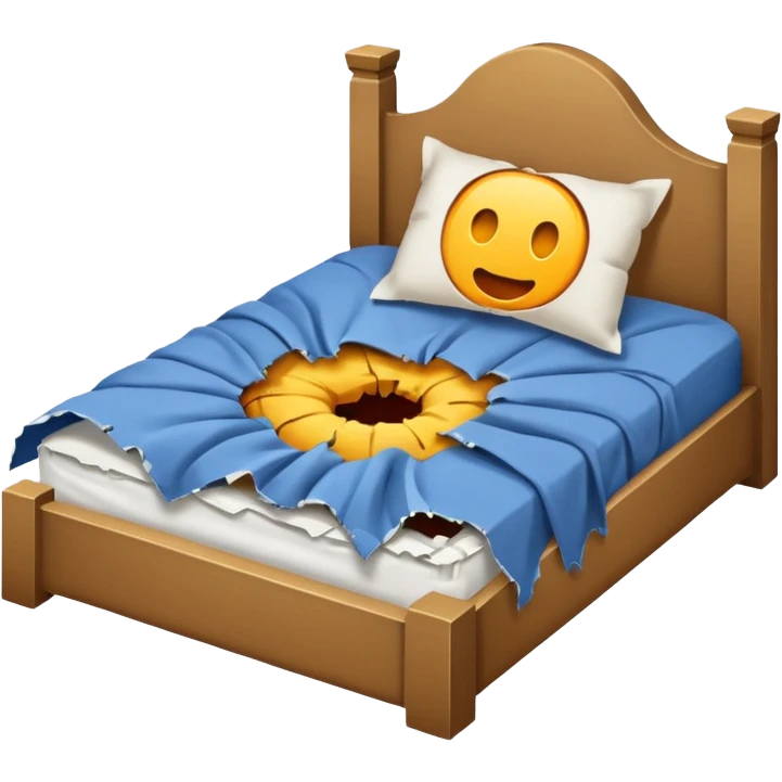 Whole in the bed  emoji