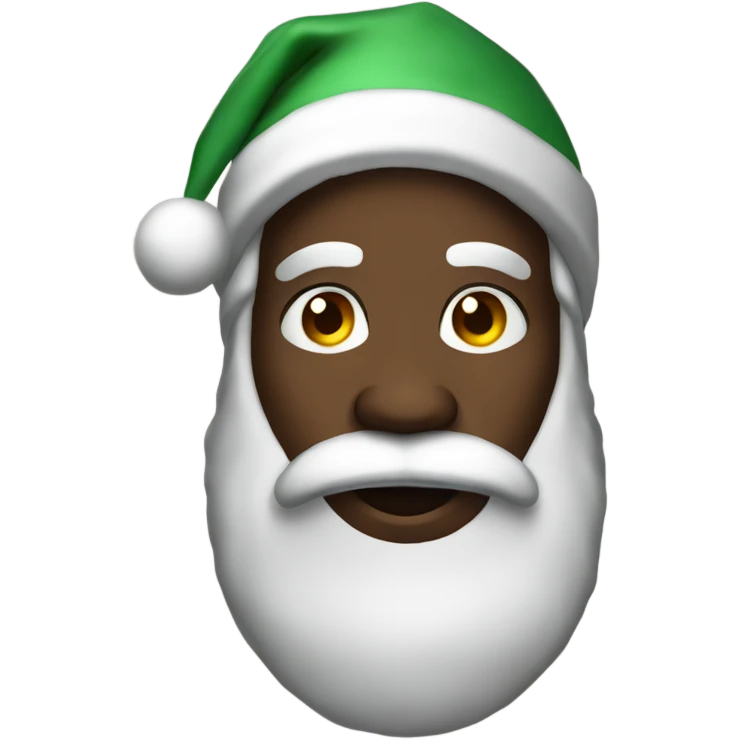Black Santa emoji