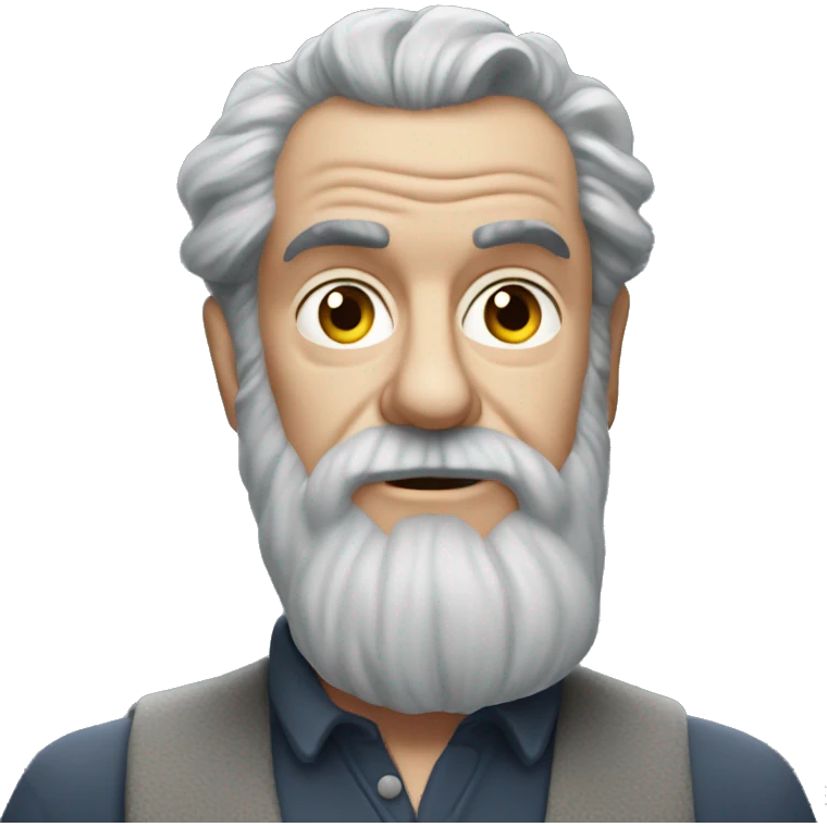 stanley kubrick grey hair long beard emoji