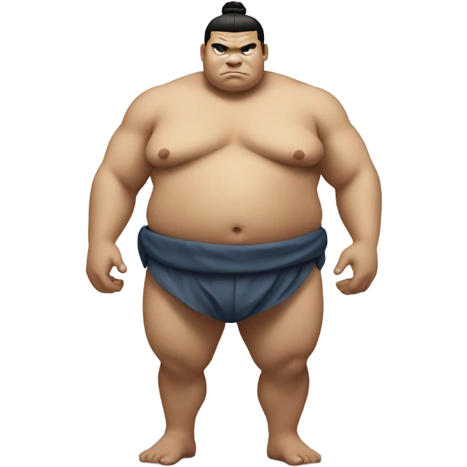 Sumo wrestler rockstar emoji