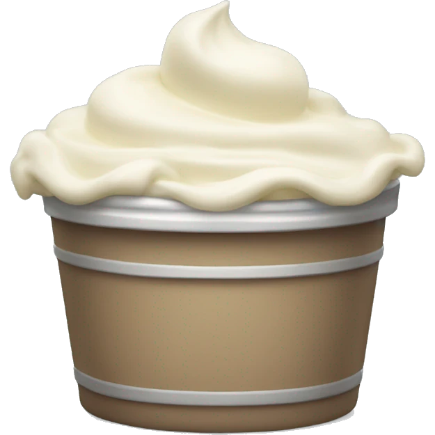 tub of cream emoji