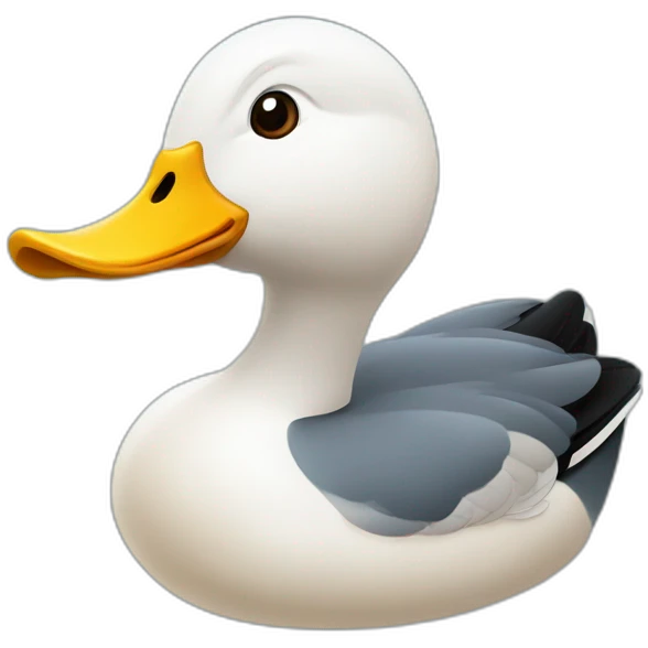 Canard dans une mare emoji