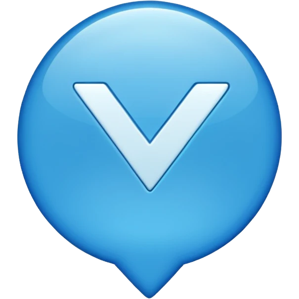 Make a emoji with blue tick emoji