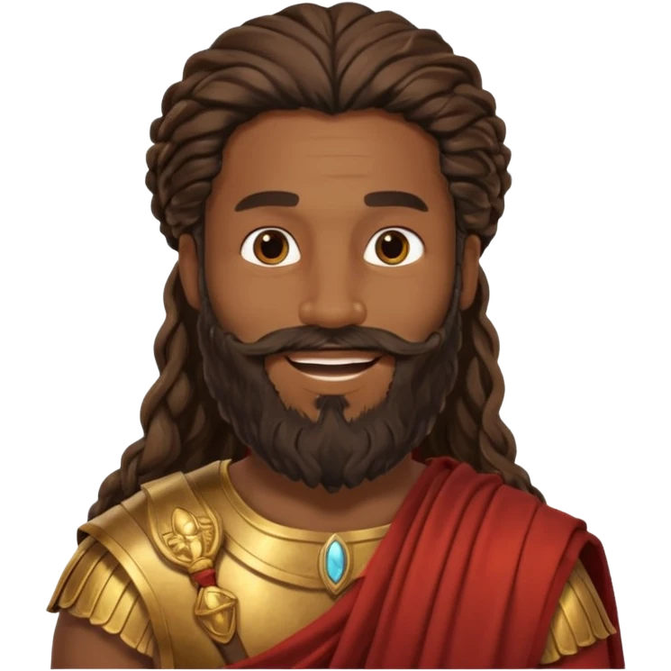 ancient Rome black men long hair long bearded emoji