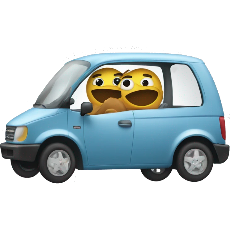 Aap in vrachtwagen emoji