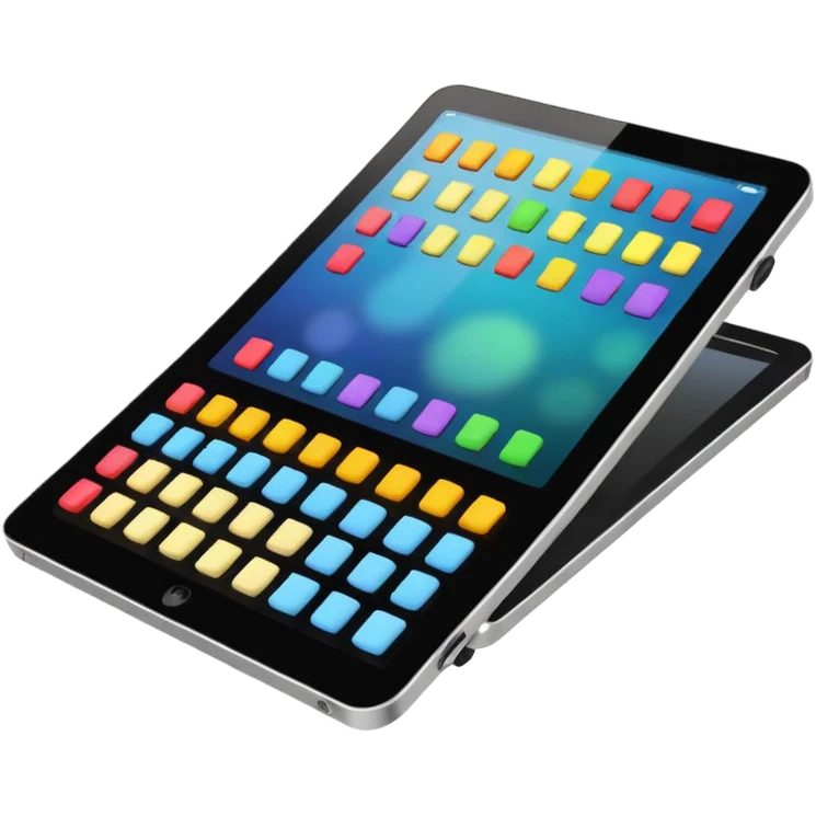 Techno/EDM musique tablette de mixage color emoji