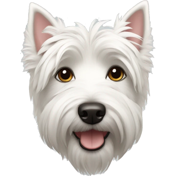 A Westie dog emoji