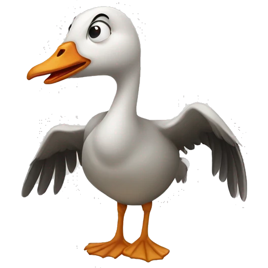Mad goose  emoji