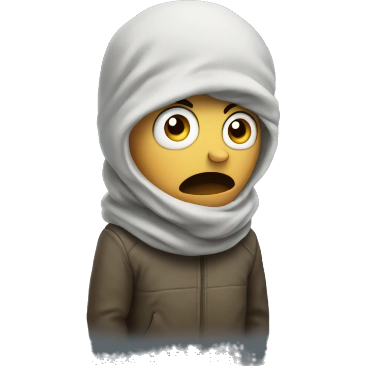 shivering in fear emoji