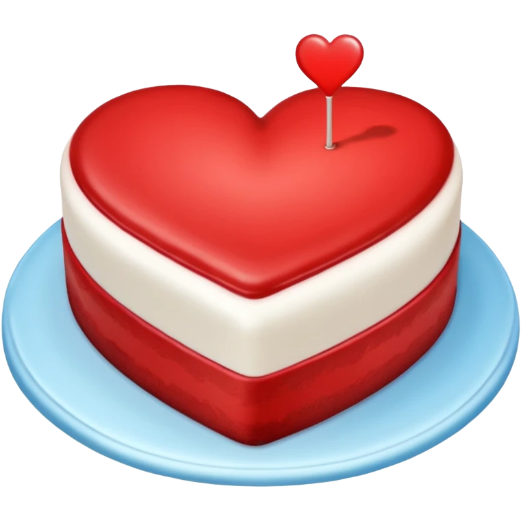 heart is cake emoji