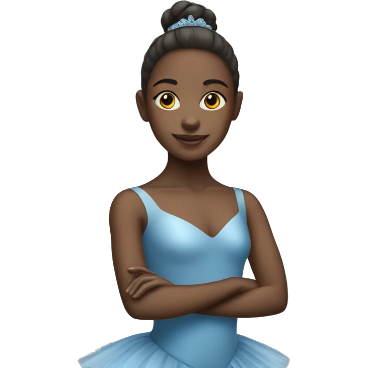 Ballet girl in blue emoji