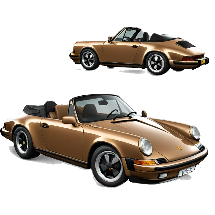 porsche 911 targa brown emoji