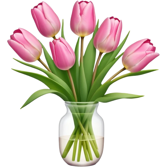 Pink tulips with a note saying for my boy emoji