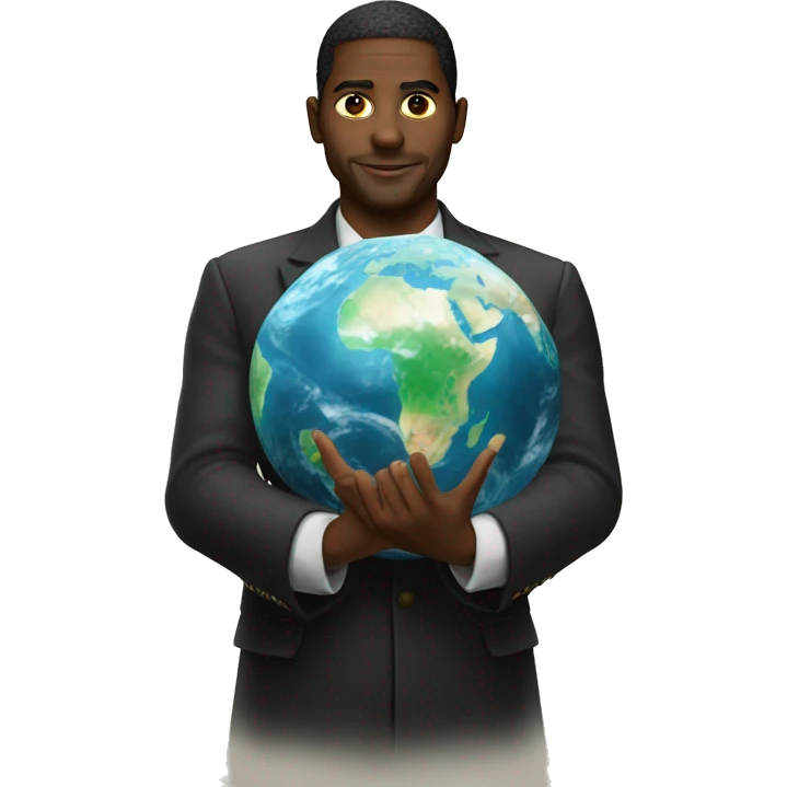 illuminati Holding earth emoji