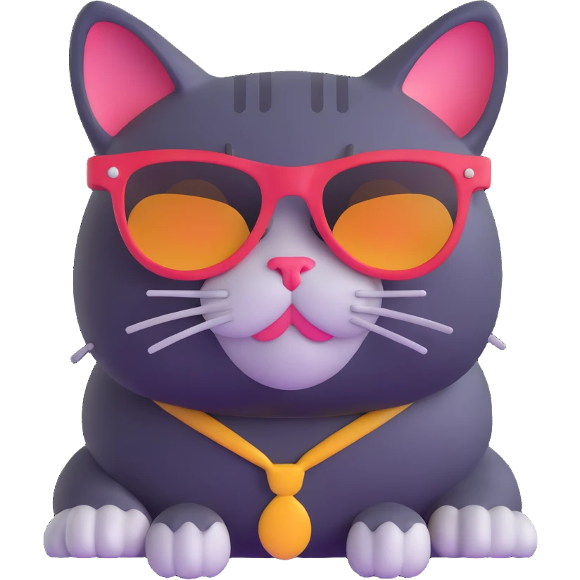 cat wearing sunglasses emoji