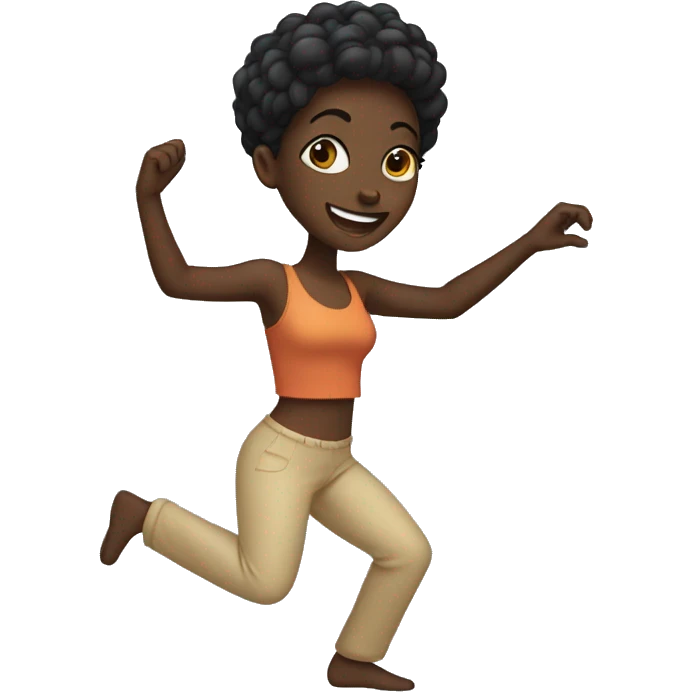 Black girl dancing  emoji
