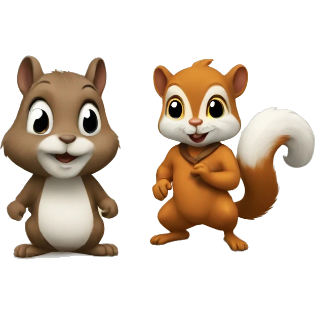 Squirrel and chickmonk emoji