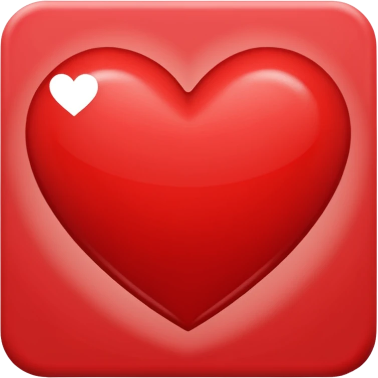 San Valentín rojo  emoji