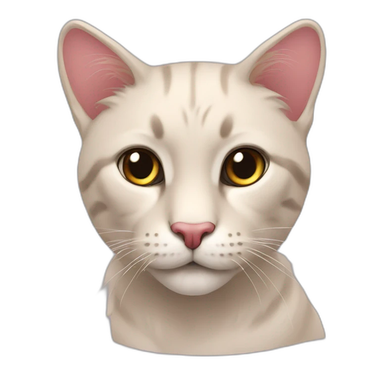 кошка с розовой шляпой emoji