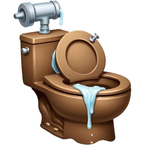 overflowed dirty toilet emoji