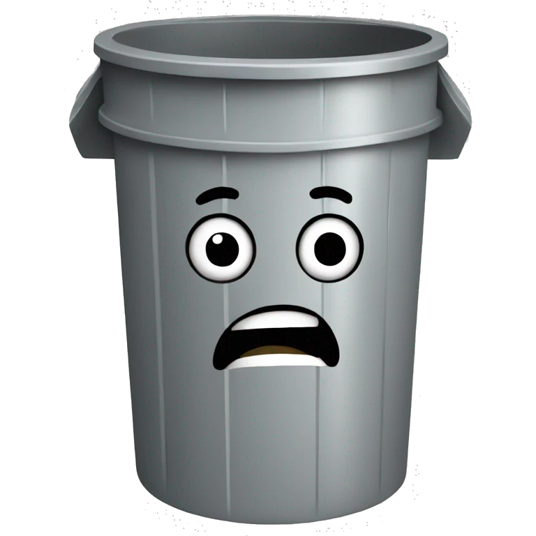 running trash can emoji