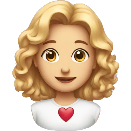 A Heart with Evelyn on it emoji