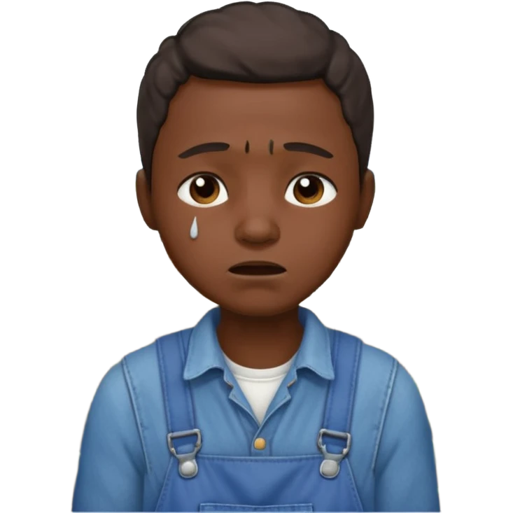 Cotton picker crying  emoji