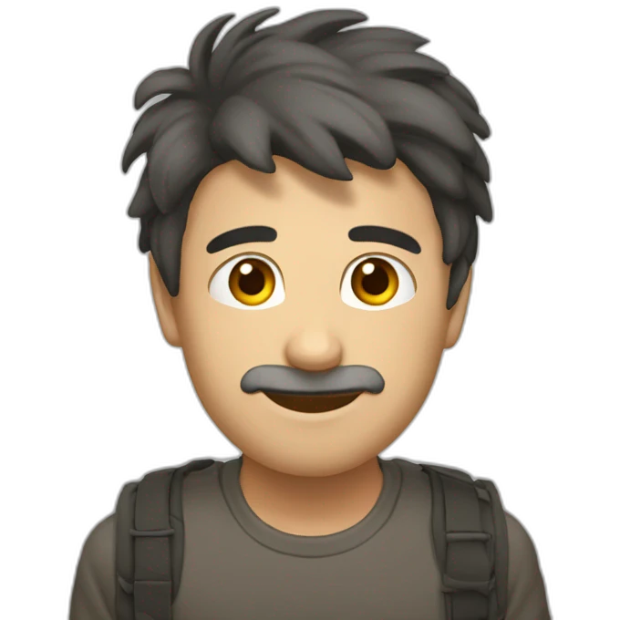 черный человек паук emoji