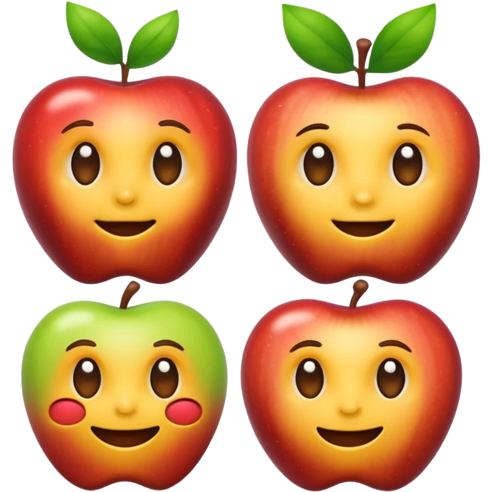 evolution progression from simple organism to human, apple emoji style emoji