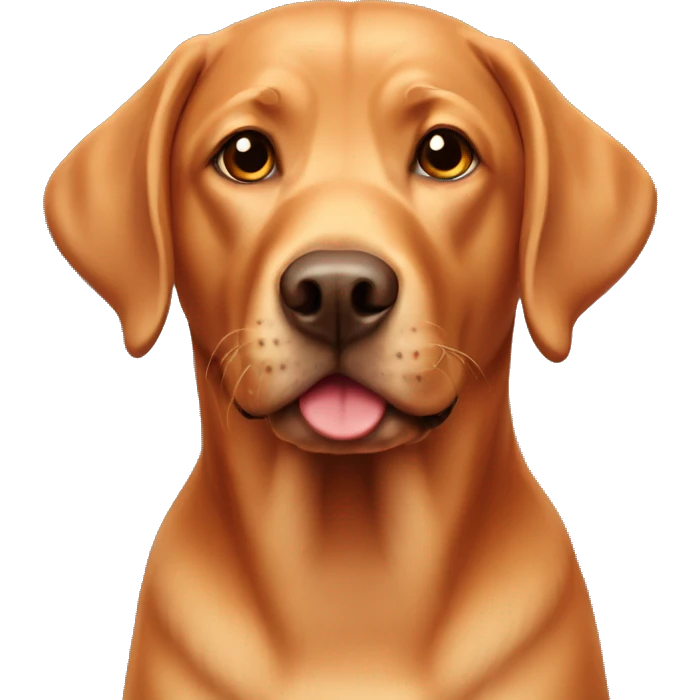 Red Labrador retriever  emoji