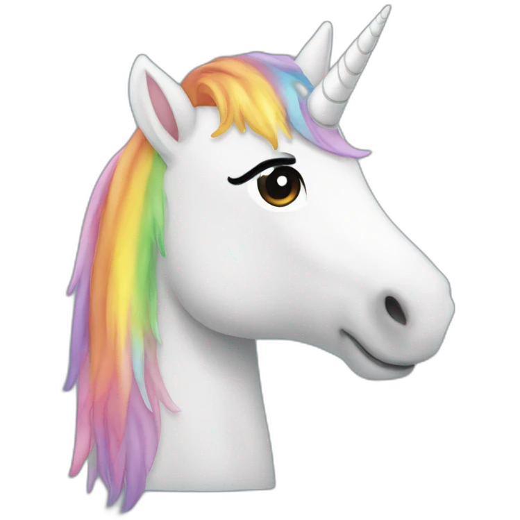 Arc en ciel licorne emoji