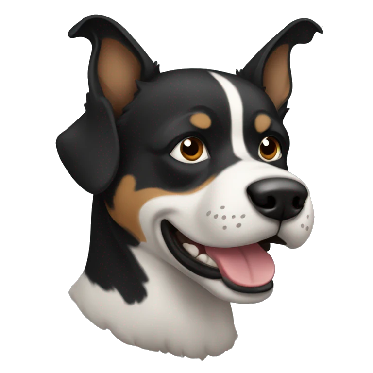 Perro negro emoji