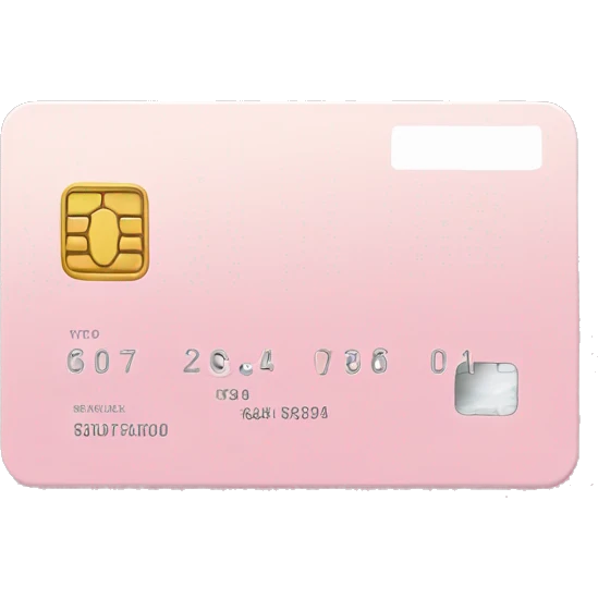 pastel pink credit card emoji