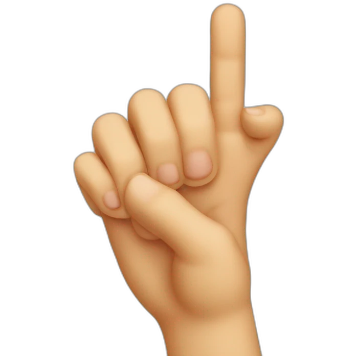 cat finger emoji
