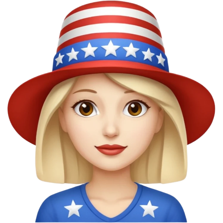 4th of july woman emoji