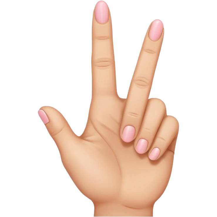 Middle finger raised but with an extra pinky finger emoji